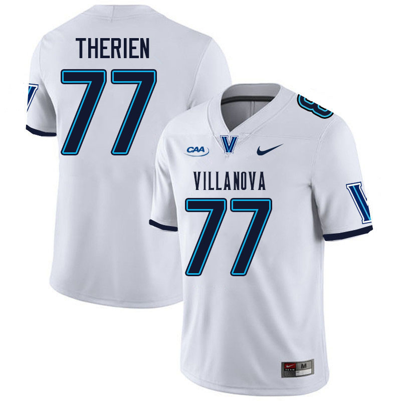 Villanova Wildcats #77 Chris Therien College Football Jerseys Stitched-White Villanova Wildcats #77 Chris Therien College Football Jerseys Stitched-White